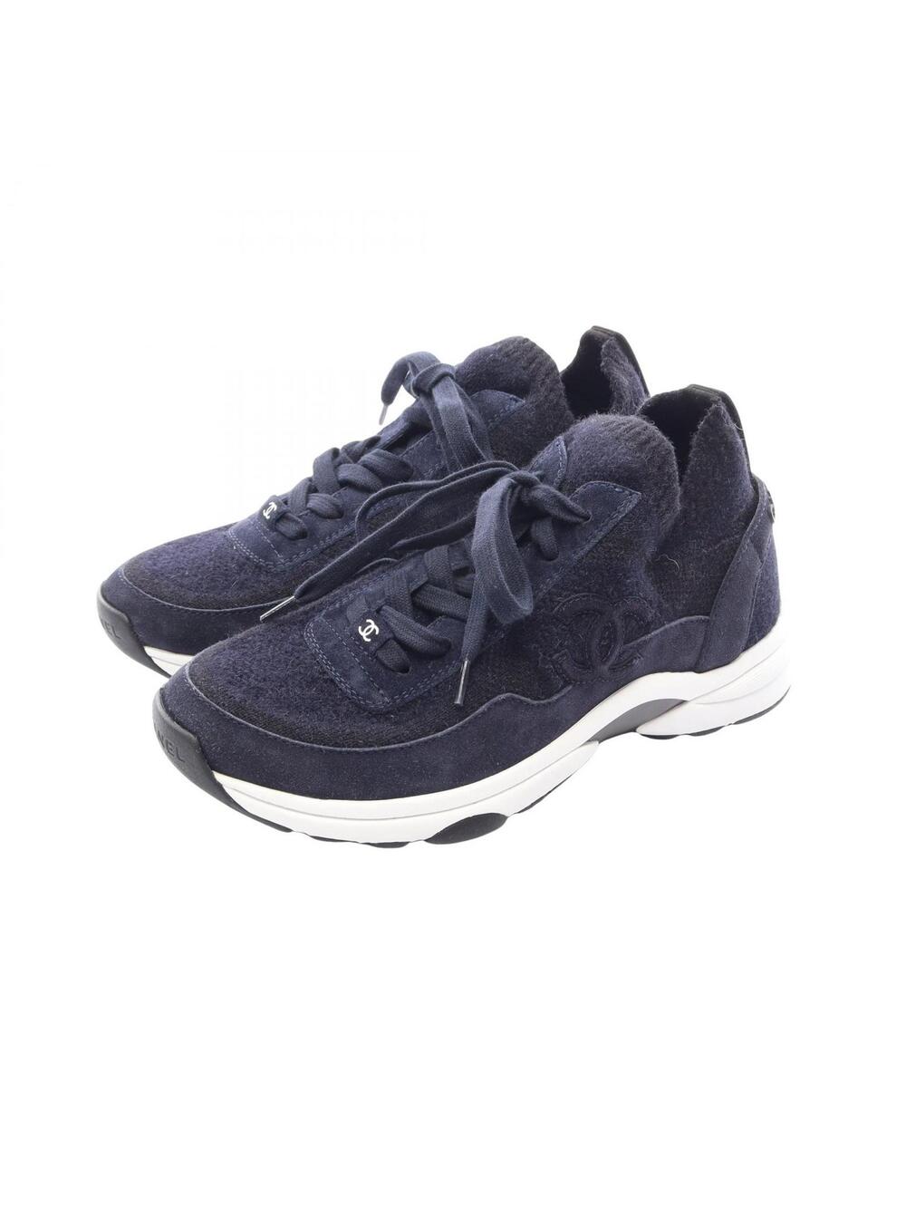Chanel Coco Mark Sneakers Shoes #37 #350097C10B